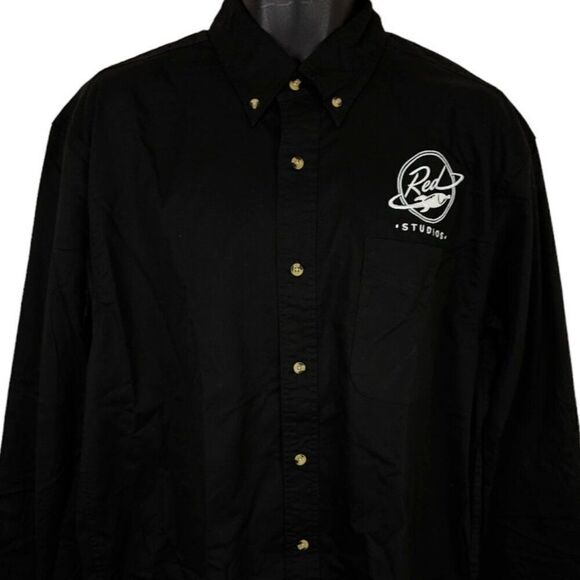 Red Rocket Studios Shirt Mens Size Large Tall LT Black Advertising Agency - Picture 1 of 6